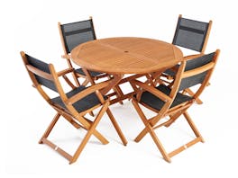 Mansfield Round Outdoor Dining Set 4-Seater