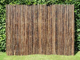 Bamboo Privacy Screen Fencing 2.4m x 1.8m Black