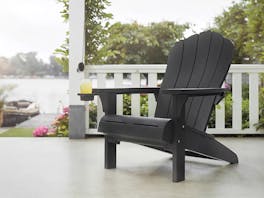 Keter Cape Cod Adirondack Chair with Cupholder Graphite