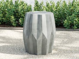Modulo Faceted Concrete Side Table