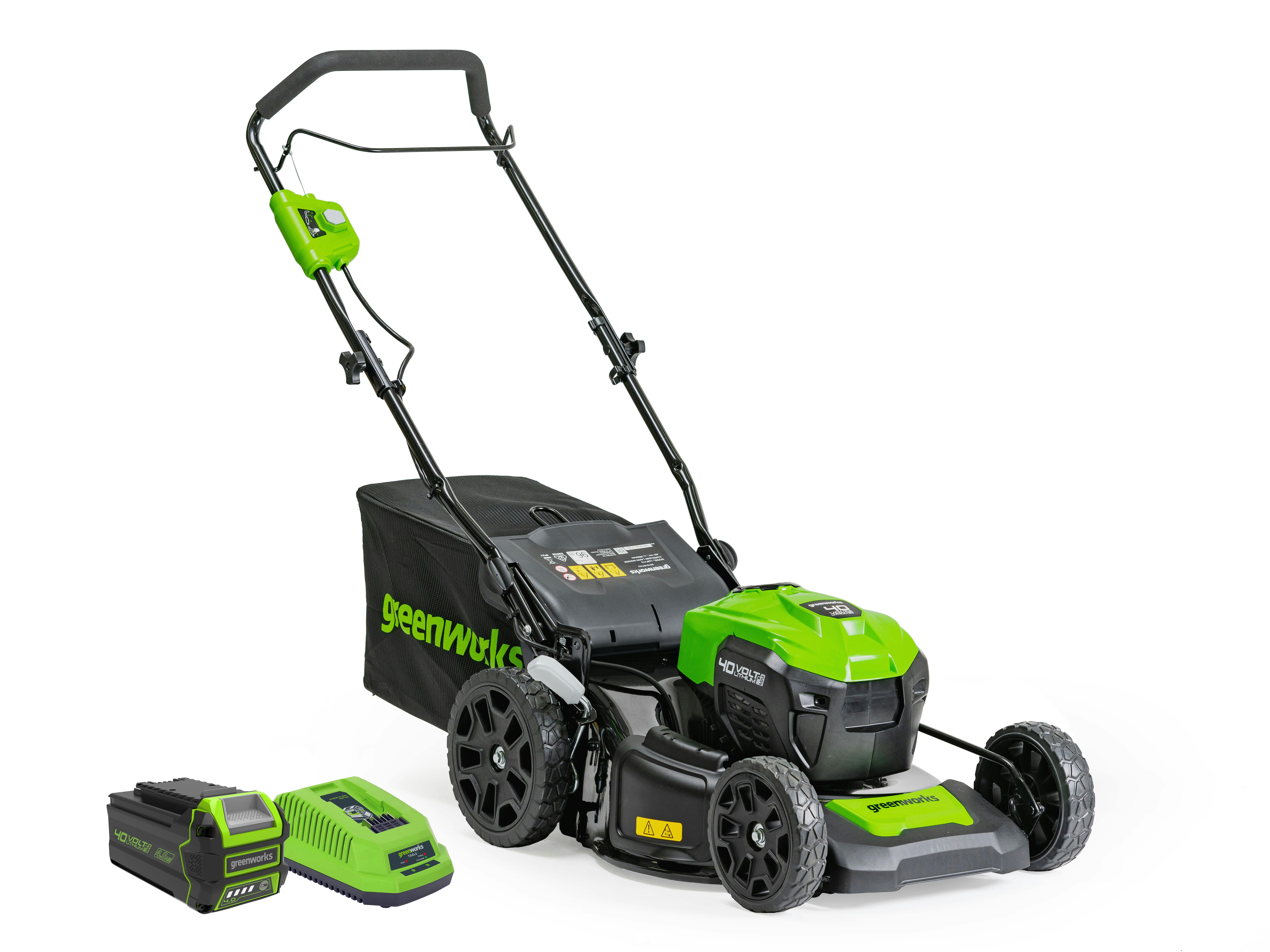 Greenworks Lawnmower 40V 460mm Brushless 4.0Ah Kit - Electric - Lawnmowers  - Outdoor Power Equipment - Gardening at Trade Tested