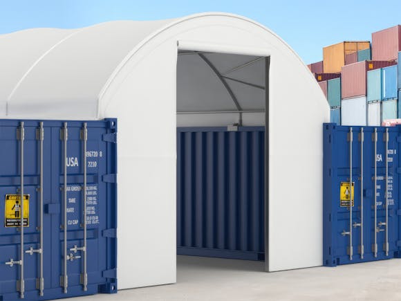 Container Shelter End Wall for 12.2m/6.0m x 6.1m x 1.8m