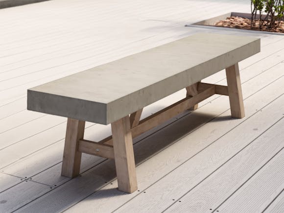 Tate Concrete Outdoor Bench Seat
