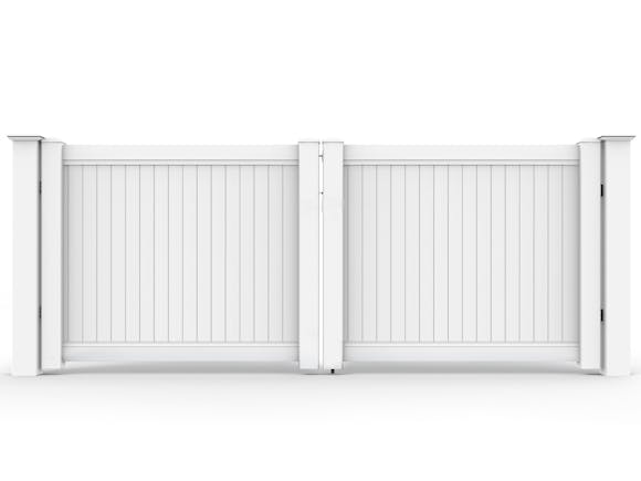 PVC Privacy Fence Driveway Gate Kit 3.6m 