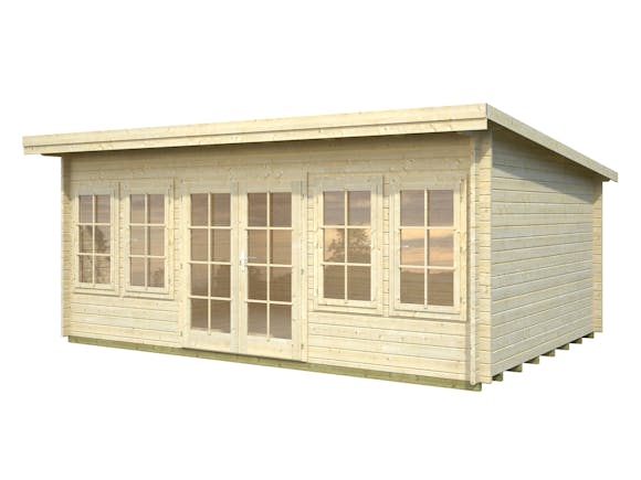 Log Cabin Garden House Lisa 5.3m x 3.8m - Cabins & Studios - Sheds