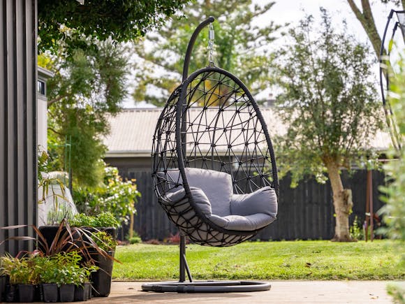 Panama Outdoor Hanging Egg Chair Grey