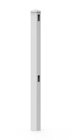 PVC 1.2m Flat Top Picket Fence System - End Post