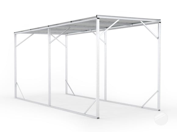 Carport 2.6m x 6.0m x 2.8m Frosted Roof 