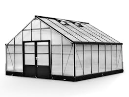 Evergreen Pro Greenhouse 17ft x 17ft Black