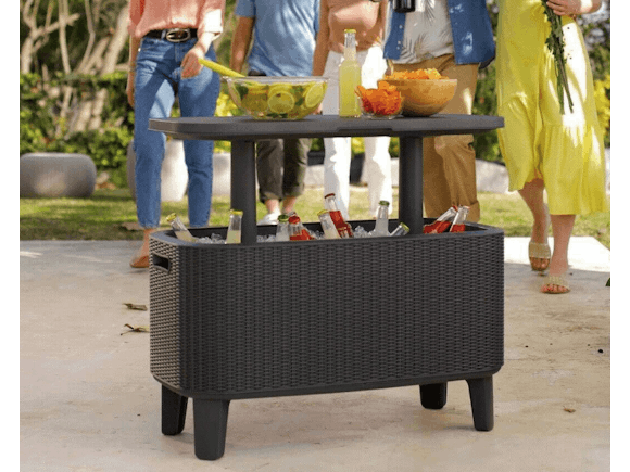 Keter Bevvy Outdoor Bar Anthracite 60L