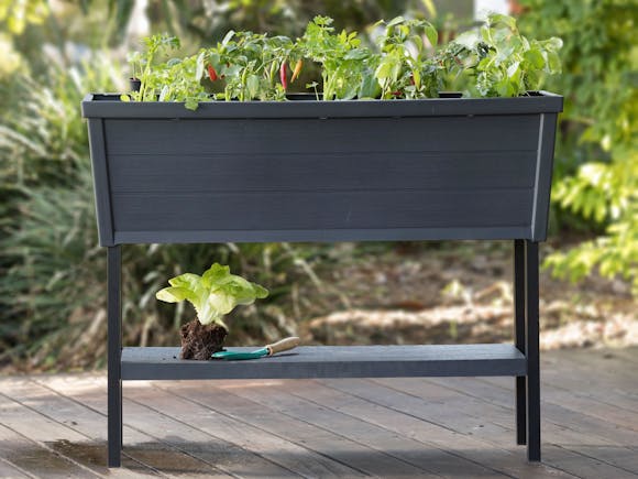 Keter Alfresco Raised Planter Bed 105L Charcoal 