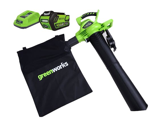 GreenWorks Blower Vac G-MAX 40V Li-Ion Brushless 4.0Ah Kit