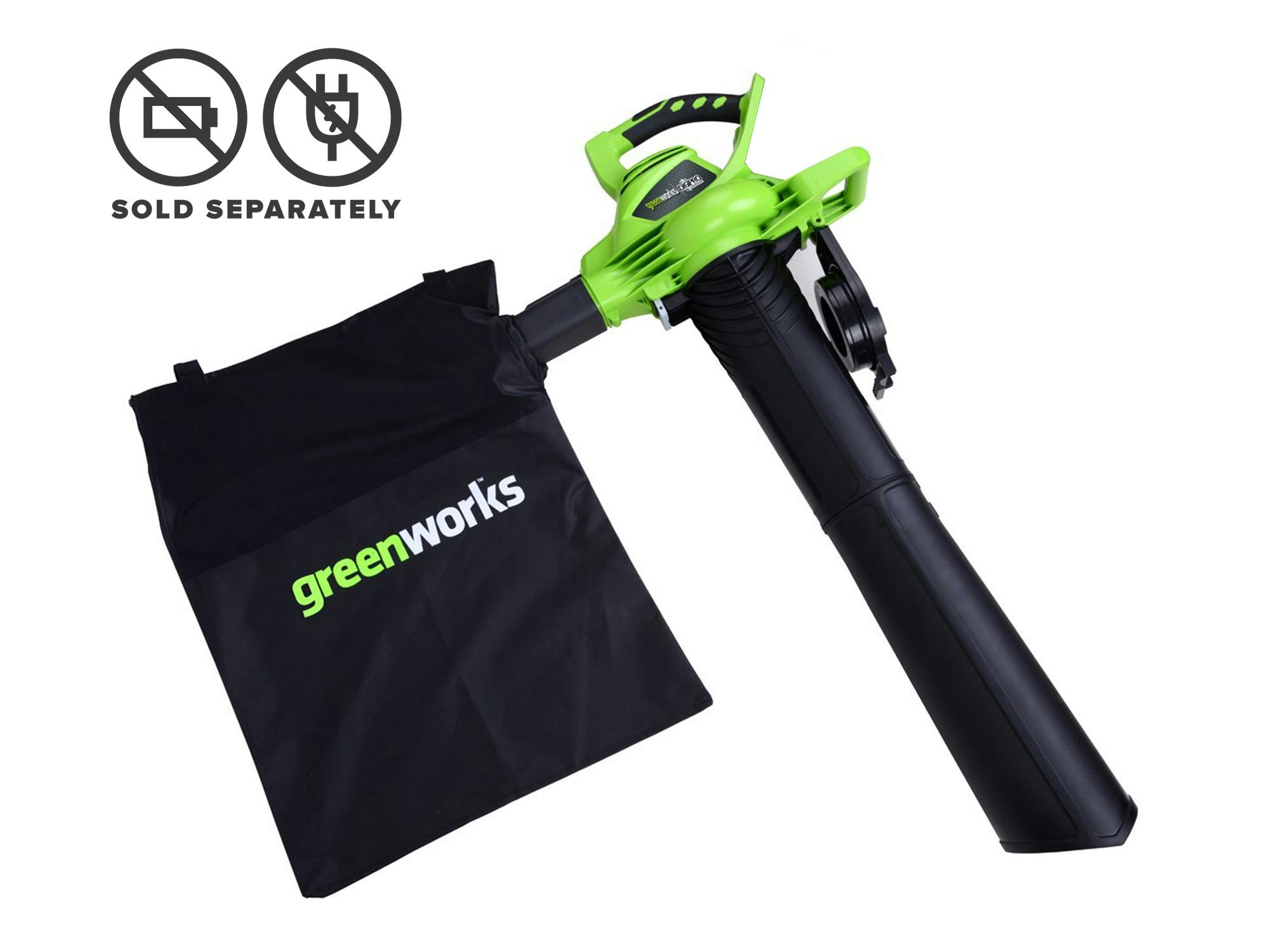 Greenworks 40V Blower Vac 390CFM Skin Blowers Outdoor Power Equipment Gardening at Trade Tested