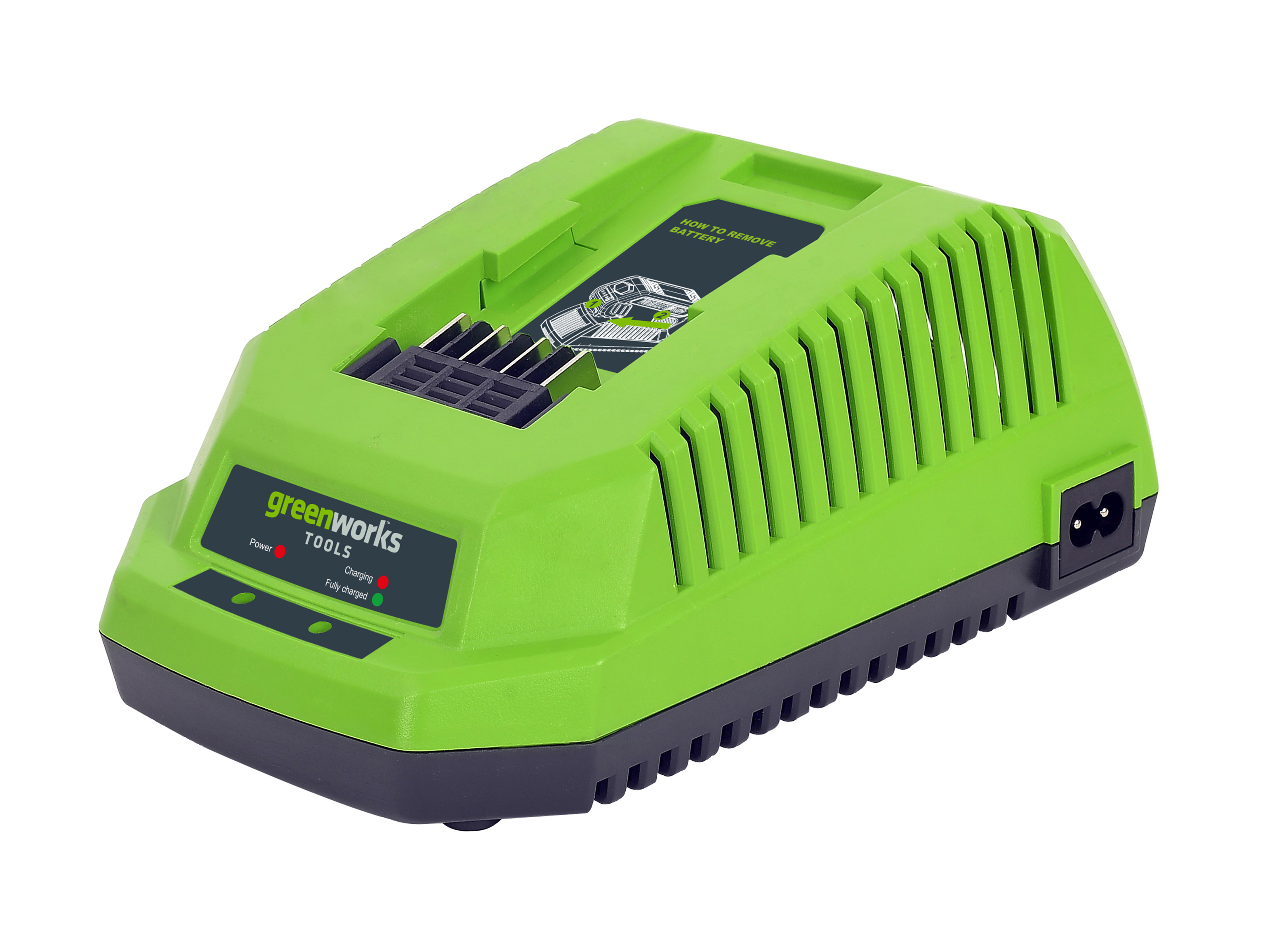Greenworks Battery Quick Charger G40UC Li-Ion 40 V 2,2 A 60 min Charging Time