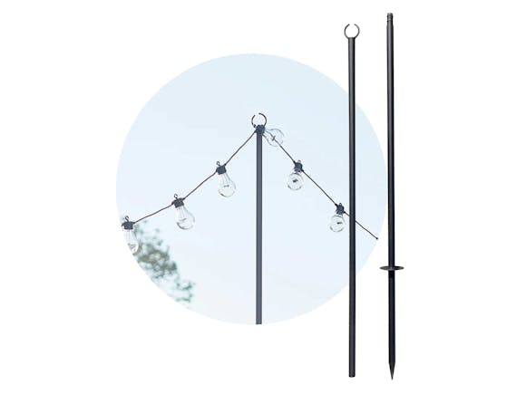 Festoon Light Support Poles - 2 Pieces