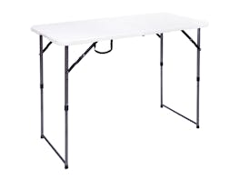 Folding Trestle Table with Adjustable Legs 1.2m