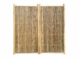 Bamboo Garden Screen 1.8m x 0.9m Natural - Pair