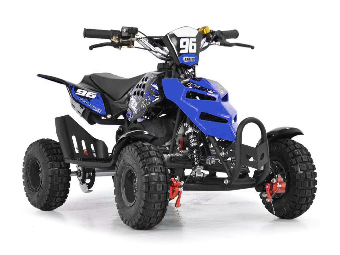 Kids Mini Quad Bike 49cc Blue Petrol Mini Quad Bikes Bikes