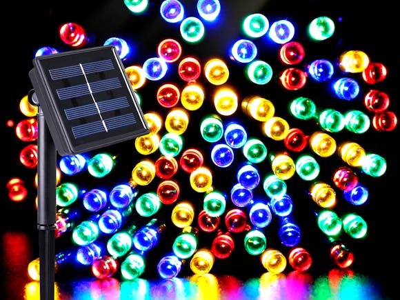 solar multi coloured fairy lights