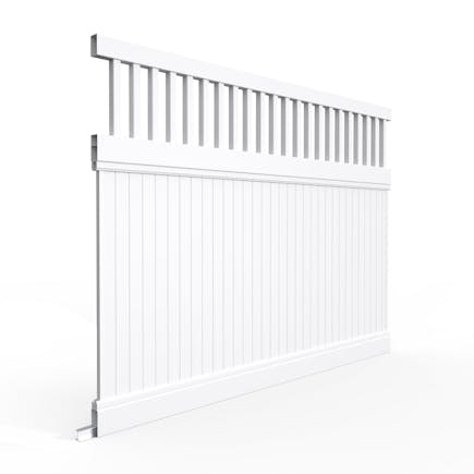 PVC Privacy Fence with Trellis Panel Kit 1.8m x 2.4m