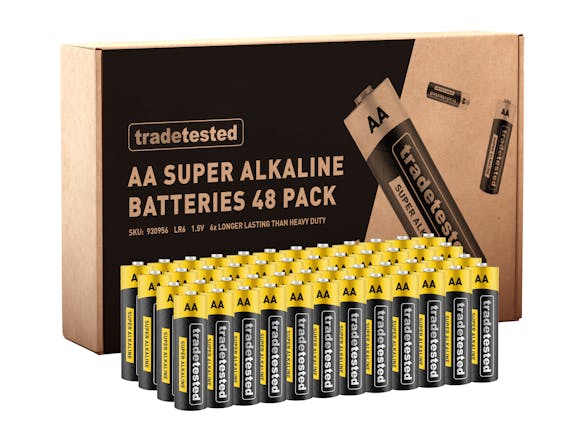AA Super Alkaline Batteries - 48 Pack 