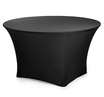 Stretch Fit Table Cover Round 1.8m Black