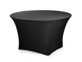 Stretch Fit Table Cover Round 1.8m Black