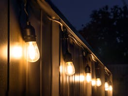 Festoon Lights LED 5m with 10 Filament Bulbs