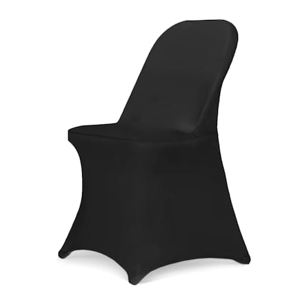 Stretch Fit Chair Cover - Pack of 6 Black 