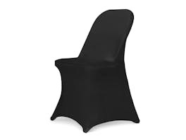 Stretch Fit Chair Cover - Pack of 6 Black