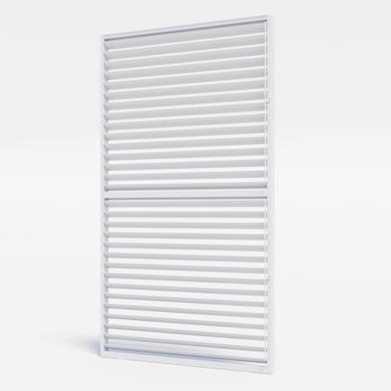 Louvre Roof System Wall Shutters 1230mm White