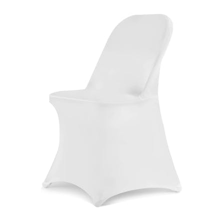 Stretch Fit Chair Cover - Pack of 6 White