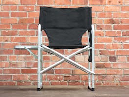 Aluminium Directors Chair with Side Table