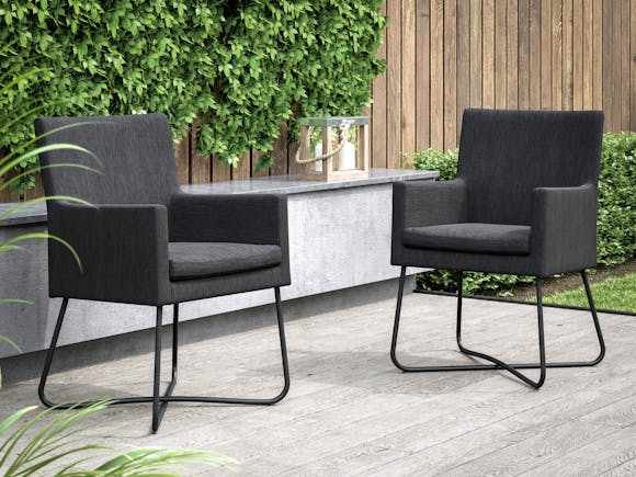 Berg Outdoor Dining Chairs - Pair 