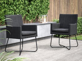 Berg Outdoor Dining Chairs - Pair
