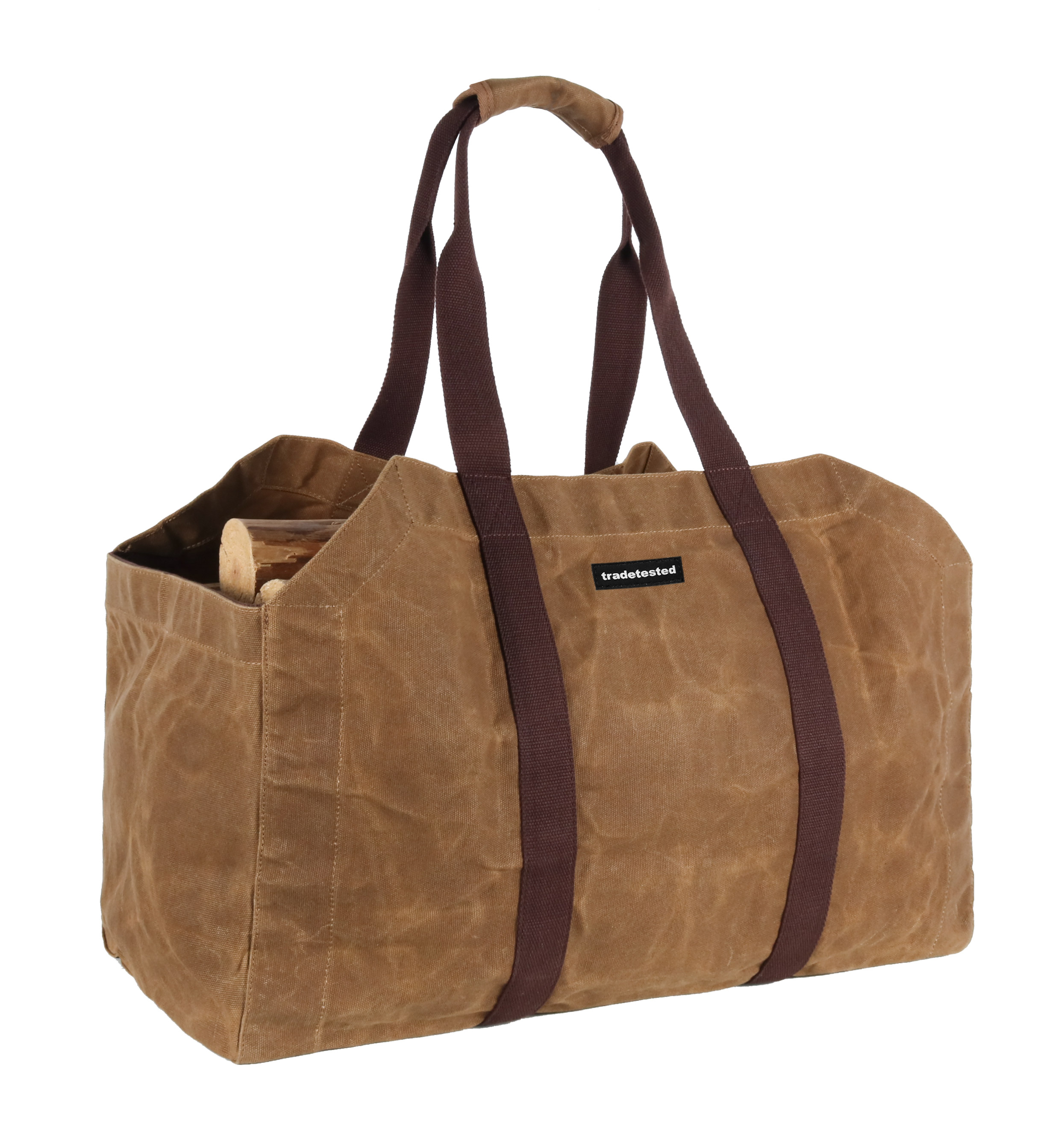 Firewood Bag Waxed Canvas - Accessories - Log Splitters - Outdoor
