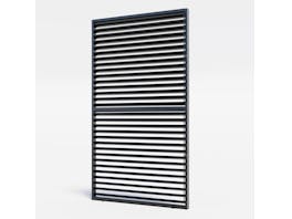 Louvre Roof System Wall Shutters 1.23m Charcoal