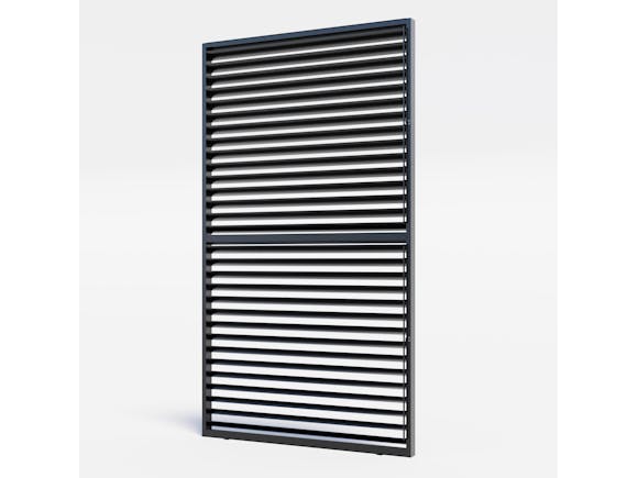 Louvre Roof System Wall Shutters 1230mm Charcoal 