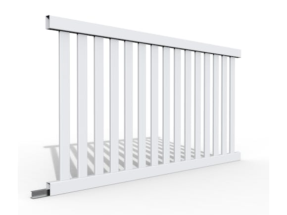 PVC Picket Fence Panel Kit 1.2m x 2.4m