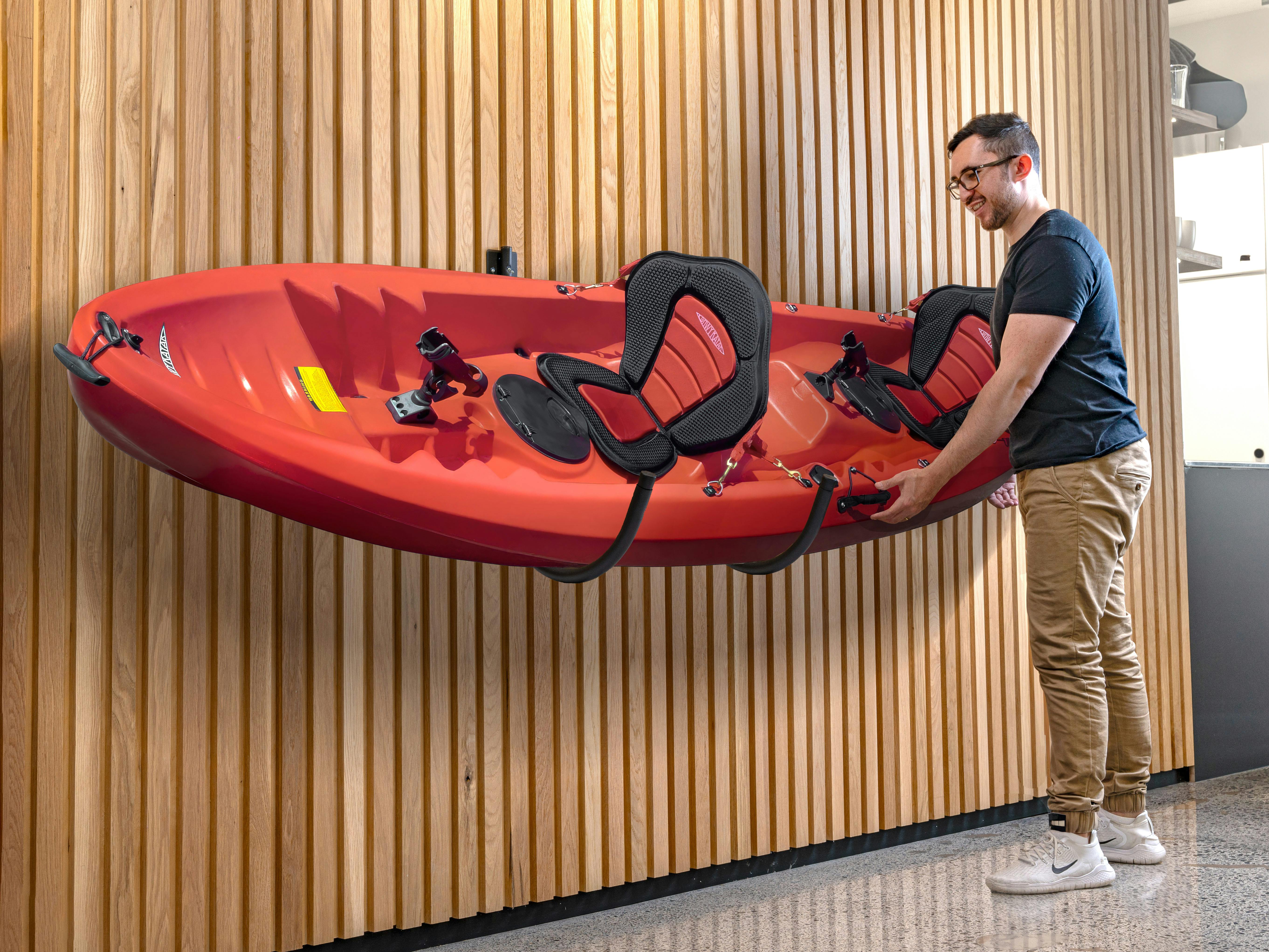 Diy Kayak Wall Kayak Hanging Brackets Diy Kayak Hanger Wall