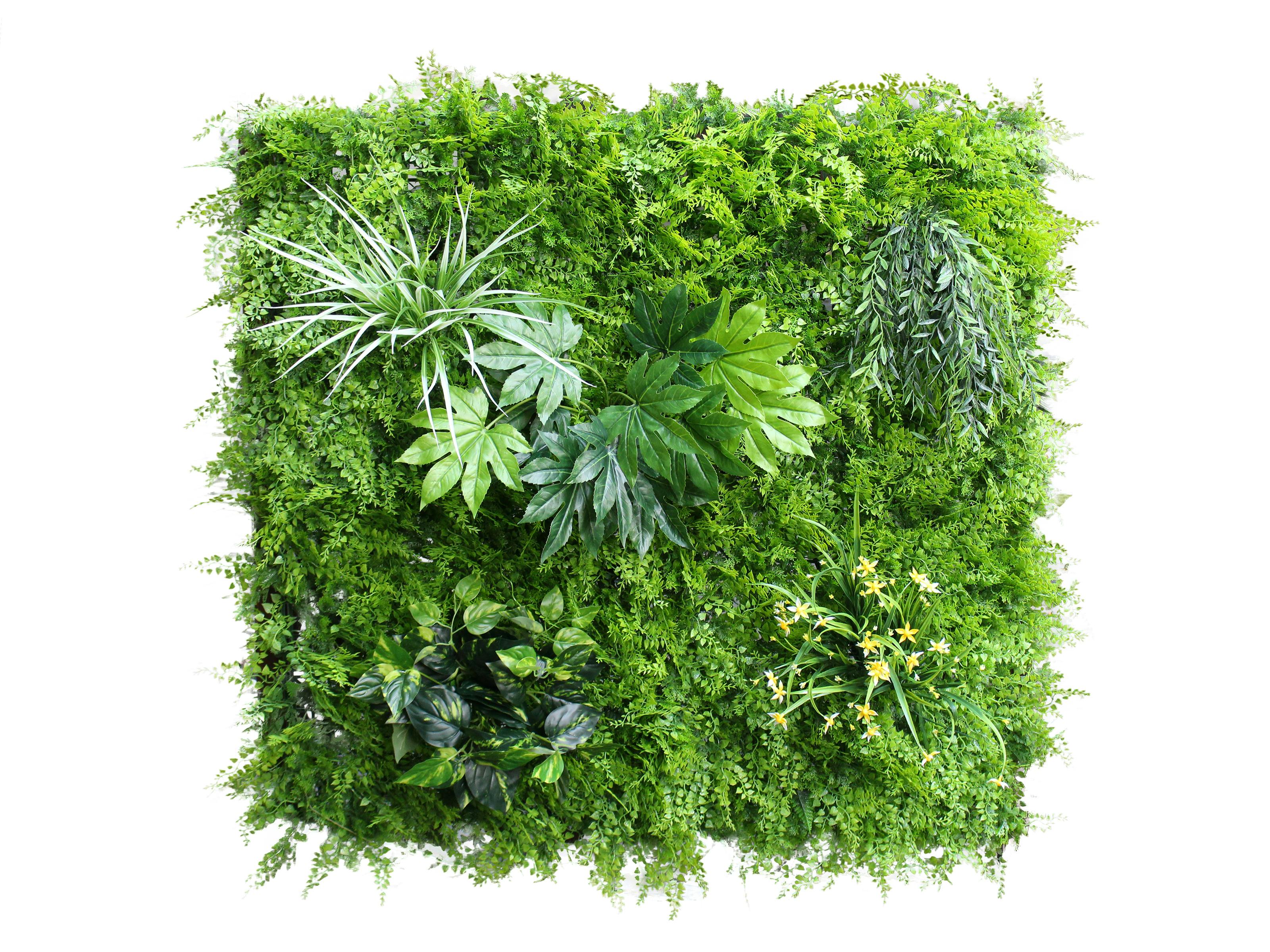 Artificial Green Wall Fern Mixed 1m Artificial Hedge Green Wall Outdoor Decor Home Outdoor Living At Trade Tested