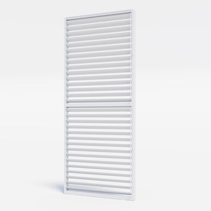 Louvre Roof System Wall Shutters 900mm White