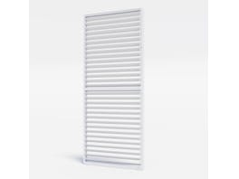 Louvre Roof System Wall Shutters 0.9m White