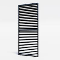 Louvre Roof System Wall Shutters 0.9m Charcoal