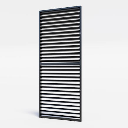 Louvre Roof System Wall Shutters 900mm Charcoal