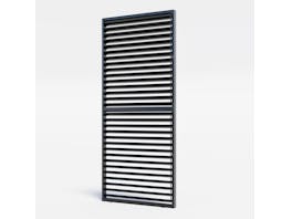 Louvre Roof System Wall Shutters 0.9m Charcoal
