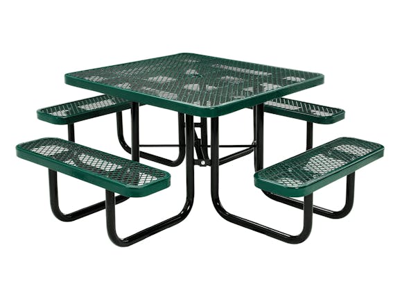 Picnic Table Square 8 Seater - Green