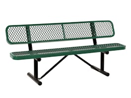 Park Bench 3 Seater Commercial - Green