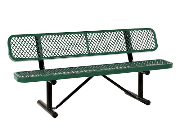 Park Bench 3 Seater - Green