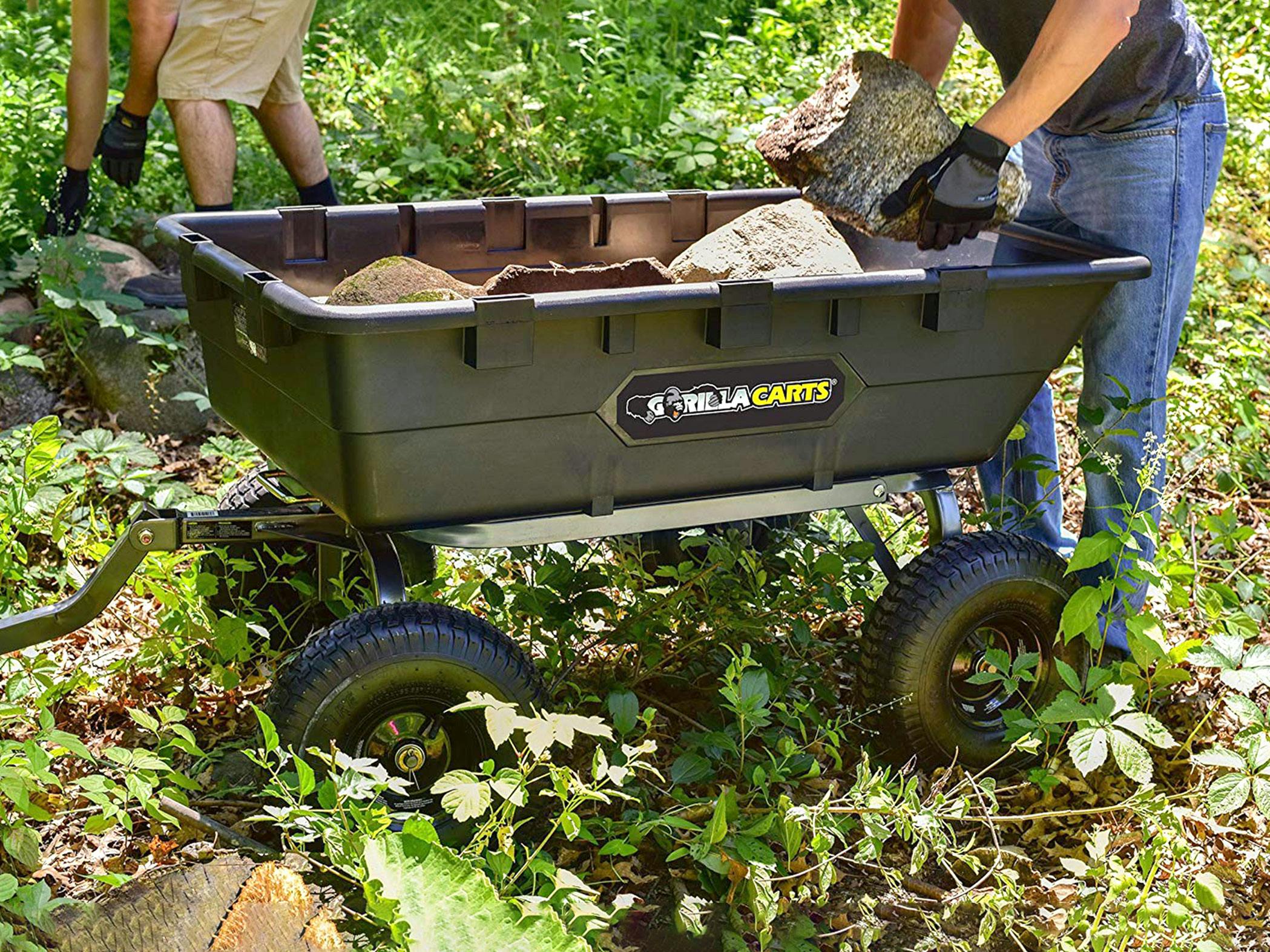 Gorilla Carts Garden Cart Heavy Duty 280l Garden Carts Garden Barrows Carts Gardening Trade Tested